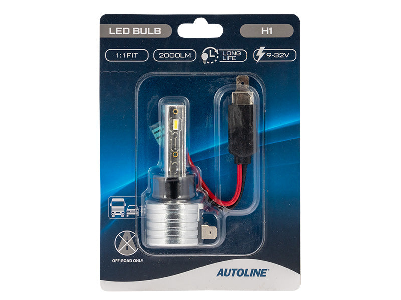 AUTOLINE 1:1 LED-POLTTIMO H1 9-32V 2000LM