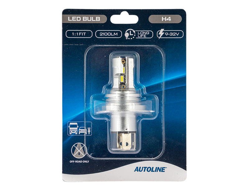 AUTOLINE 1:1 LED-POLTTIMO H4 9-32V 2100LM