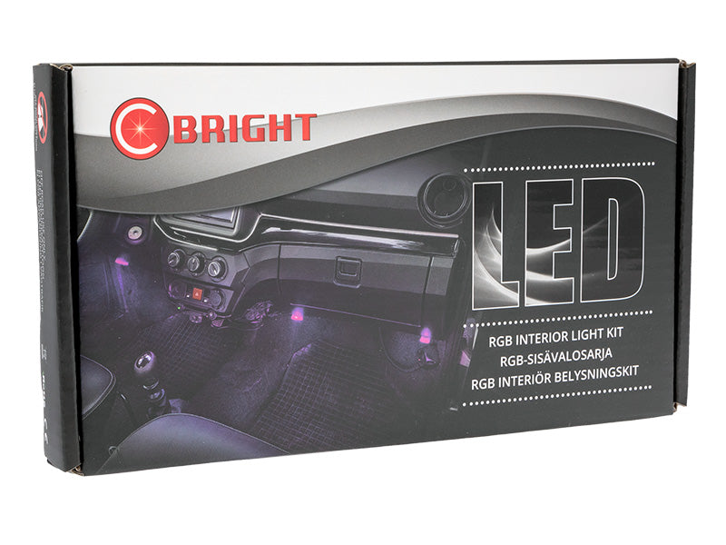 LED RGB SISÄVALOSARJA USB 4XJALKATILAVALO