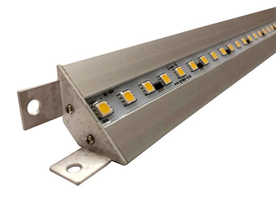 LED SISÄVALO ALUMIINIKOTELO KULMA 12V 25CM IP67