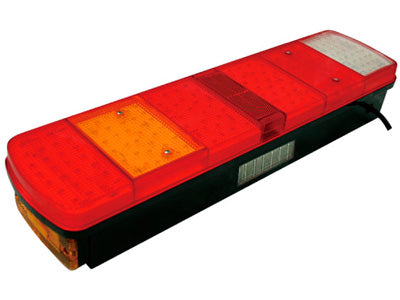 LED TAKAVALO 24V 7-KAM. VASEN REK. VALOLLA