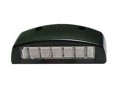 LED REKISTERIVALO 10-30V MUSTA 120MMX42MM