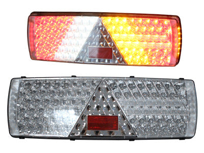 LED TAKAVALO AUTOON 24V 7-KAM. OIK. 7-PIN DIN ##