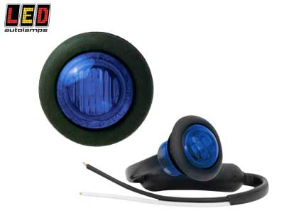 LED-ÄÄRIVALO SININEN, PYÖREÄ