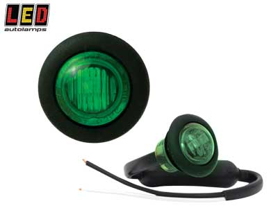 LED-ÄÄRIVALO VIHREÄ, PYÖREÄ
