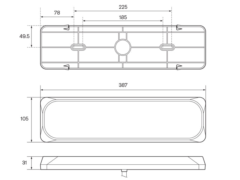 LED-YHDISTELMÄTAKAVALO 12/24V, IP67