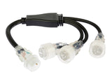 LEDWISE WORK Y-HAARA KOLMELLE VALONAUHALLE