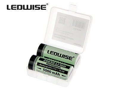 LEDWISE AKKUPARI / 2X 26650 5000MAH 18,5WH