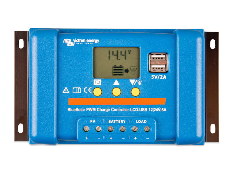 VICTRON BLUESOLAR PWM-LCD&USB 12/24V-5A