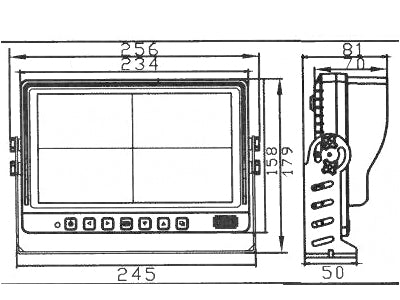 NSD HD MONITORI 9" LANGATON