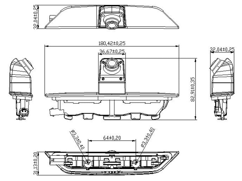 JARRUVALOKAMERA FORD TOURNEO 23- VW CADDY 22-