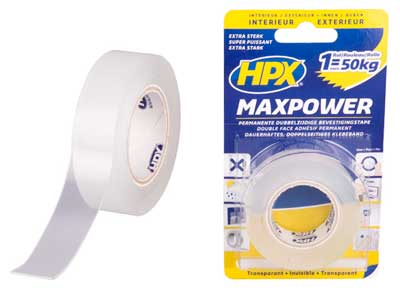 KAKSIPUOLEINEN VOIMATEIPPI KIRKAS HPX 19MMX2M