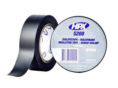 ERISTYS/SÄHKÖTEIPPI 10KPL MUSTA PVC 5200 HPX 19MMX10M