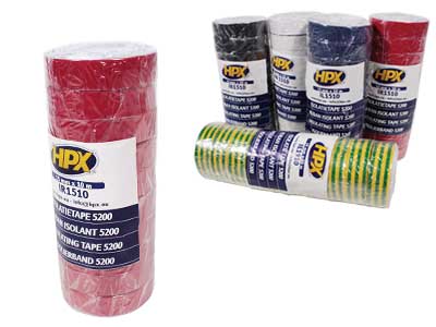 ERISTYS/SÄHKÖTEIPPI 10KPL PUNAINEN PVC 5200 HPX 15MMX10M