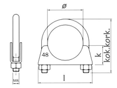 PAKOPUTKEN SIDE M8 42MM
