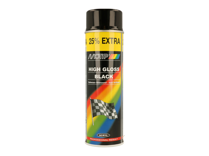 MOTIP RALLYE MUSTA KIILTÄVÄ 500ML
