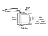 USB-RASIA MUSTA 12/24V 2-PORTTIA 4,8A/5V