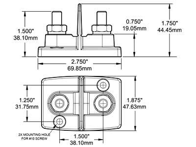 TUPLAKYTKENTÄPULTTI 2 X 8MM