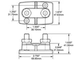 TUPLAKYTKENTÄPULTTI 2 X 10MM 600A