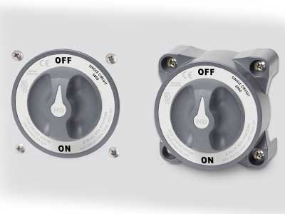 PÄÄVIRTAKYTKIN HD 600A/1750A  ON/OFF MAX. 32V DC 98X98MM