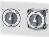 PÄÄVIRTAKYTKIN HD 600A/1750A  ON/OFF MAX. 32V DC 98X98MM