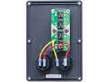 KATKAISINPANEELI 4, HARMAA, 12V TUP.SYT.RASIA, 2 USB LATAUS