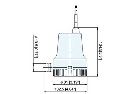 PILSSIPUMPPU 12V 400GPH