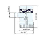 PILSSIPUMPPU 12V 500GPH