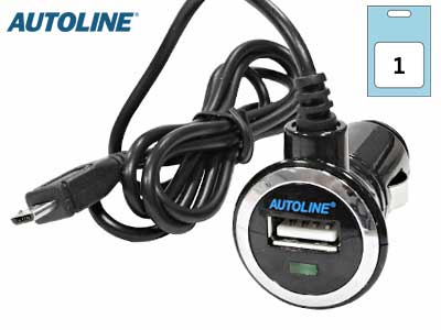 USB AUTOLATURI 12/24V USB-A+MICRO 5V/2,1A