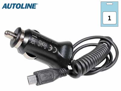 USB AUTOLATURI MICRO USB 12/24V 1,2A
