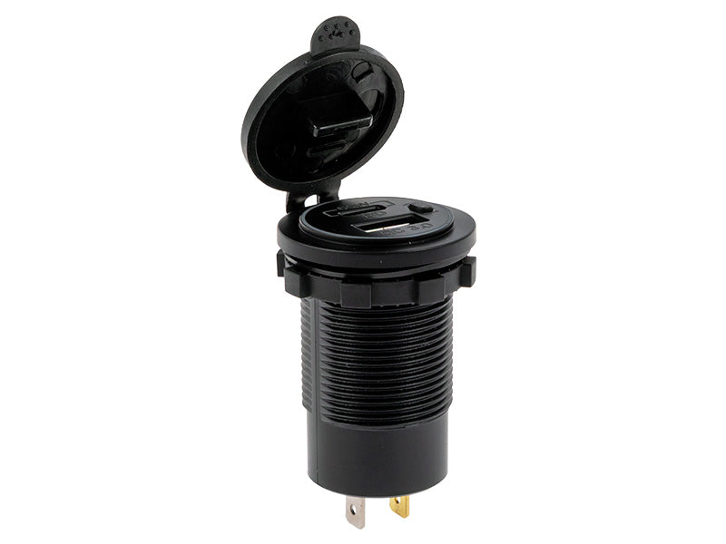 USB-RASIA  USB-A + USB-C 65W 12/24V DC
