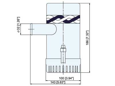 PILSSIPUMPPU 24V 2000GPH