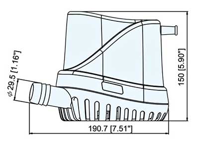 AUTOM.PILSSIPUMP. 1500GPH