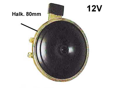 ÄÄNITORVI 12V 80MM 2-NAP. *