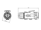 ISOBUS PISTOKE 6MM2 11783-2