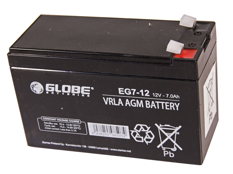 GLOBE VRLA 12V 7AH 151X65X100 +/-
