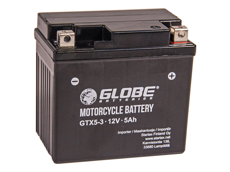 GLOBE GEL 12V 5AH 113X69X105 -/+ 90A (EN)