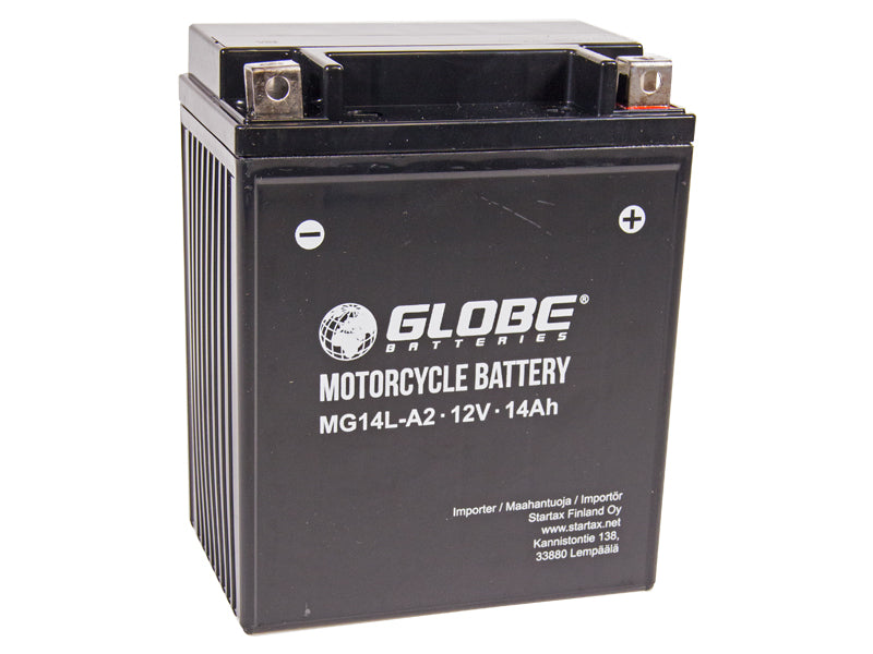GLOBE GEL 12V 14AH 135X89X160 -/+ 250A (EN)