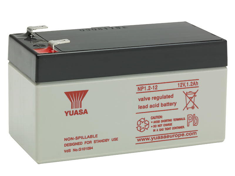 YUASA 12V NP AGM VRLA 1,2 AH 97X48X54  -/+