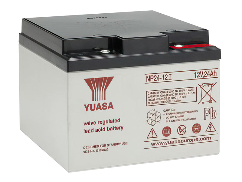 YUASA 12V NP AGM VRLA 24 AH 166X175X120 -/+