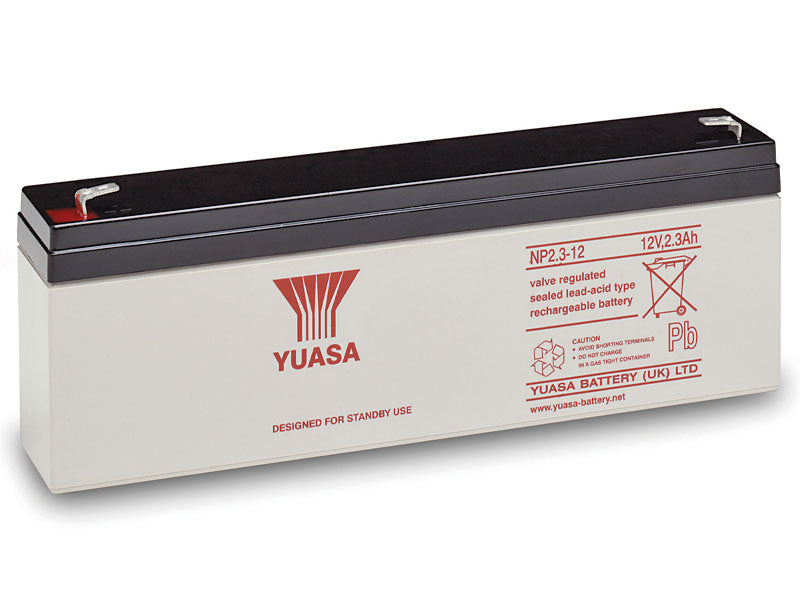 YUASA 12V NP AGM VRLA 2,3 AH 178X34X64 +/-