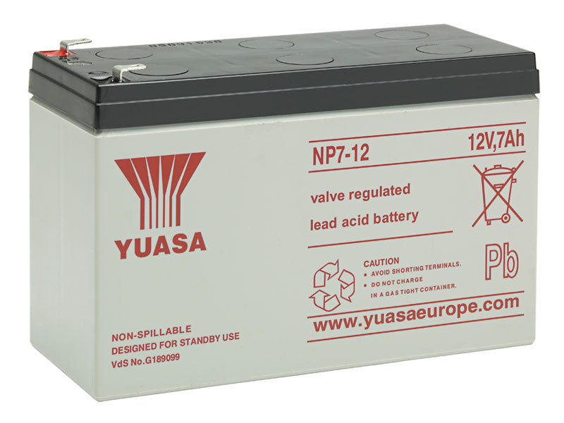 YUASA 12V NP AGM VRLA 7 AH 151X65X94 +/-