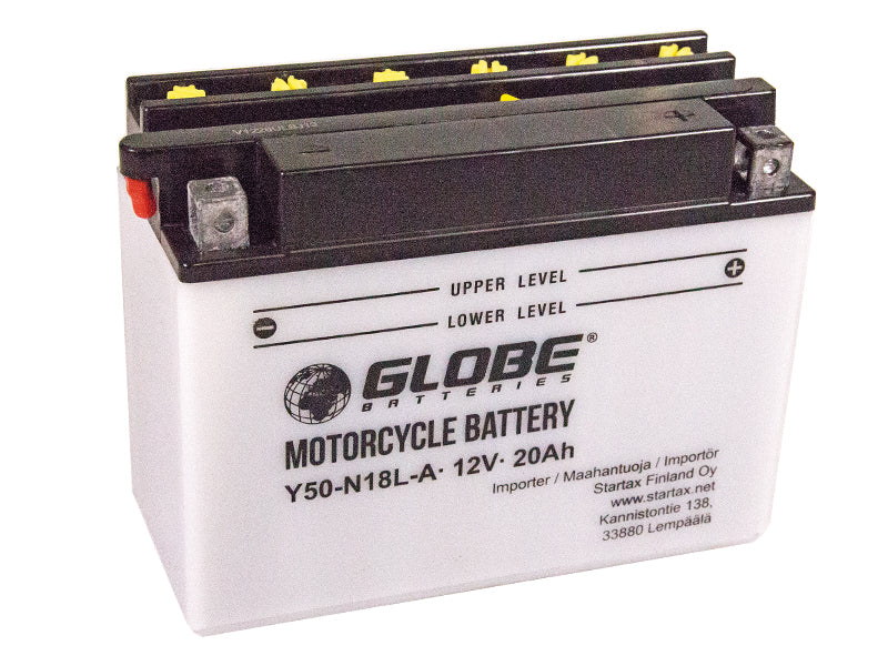GLOBE 12V 20AH 206X92X160 -/+ 220A (EN)