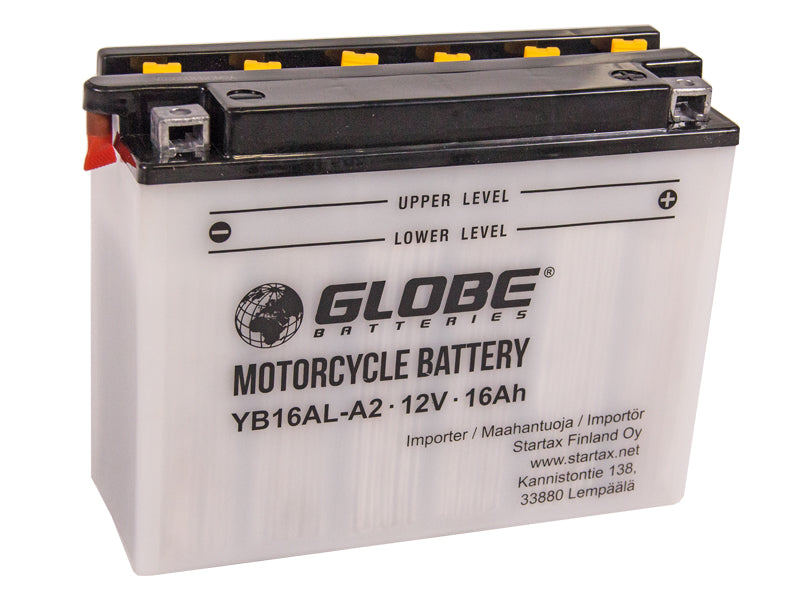 GLOBE 12V 16AH 205X70X162 -/+ 190A (EN)