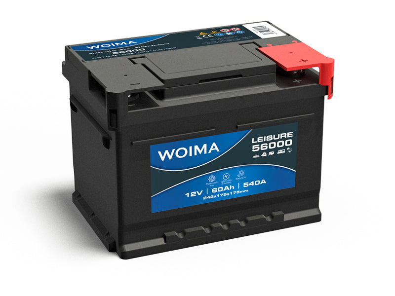 WOIMA VAPAA-AJAN AKKU 60AH 242X175X175 -/+ 540A EN