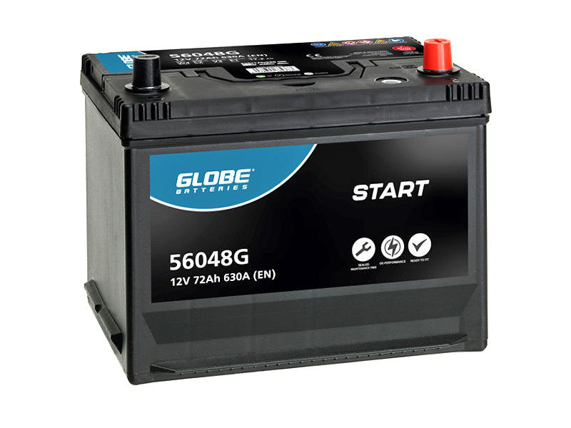 GLOBE START SMF 72AH 269X175X220 -/+ 630A EN