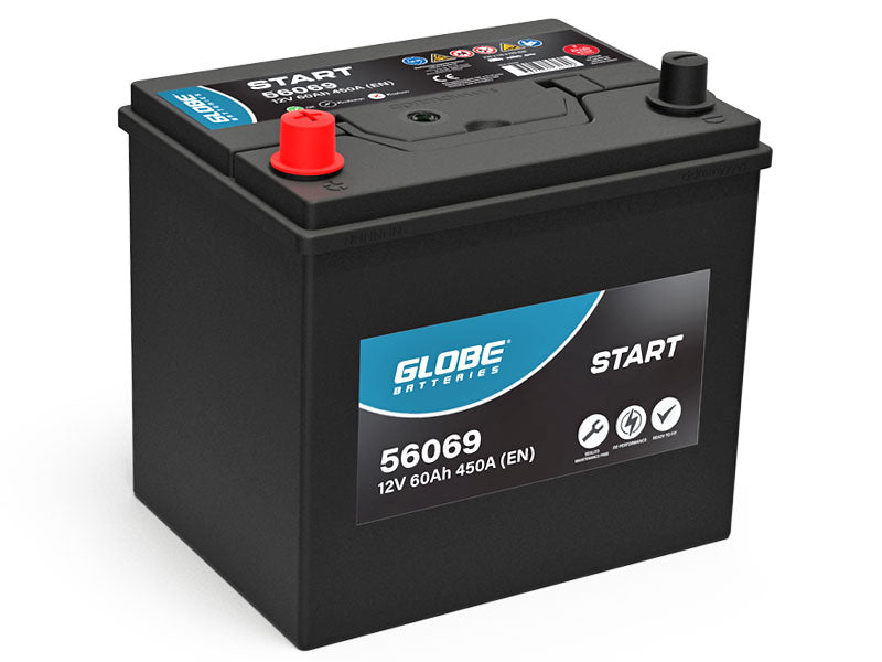 GLOBE SMF 60AH 230X170X225 +/-