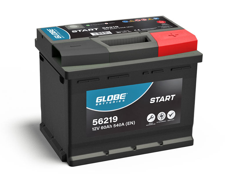 GLOBE SMF 62AH 242X175X190 -/+ 540A EN