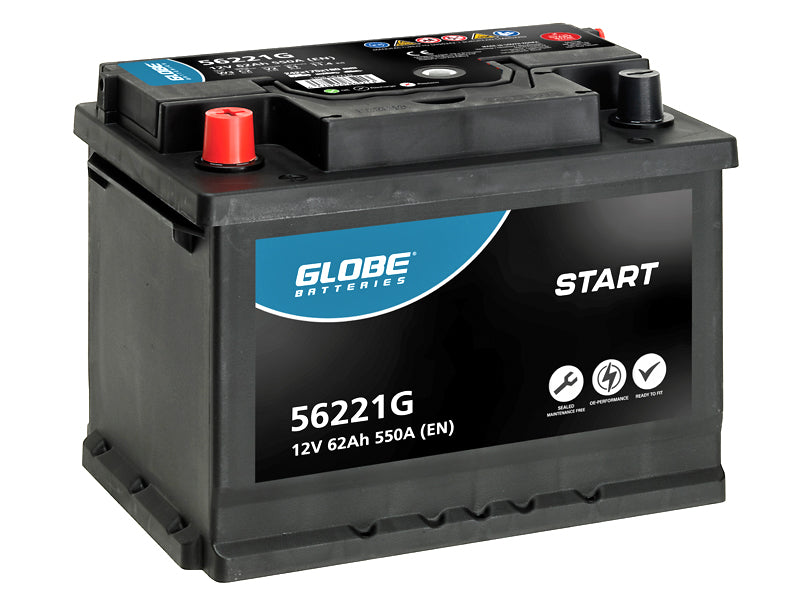 GLOBE START SMF 62AH 242X175X190 +/- 550A EN