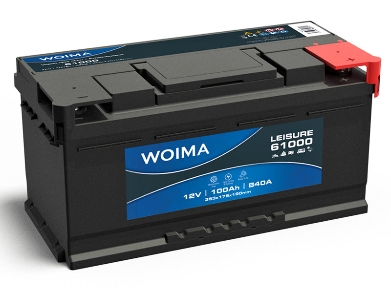 WOIMA VAPAA-AJAN AKKU 100AH 353X175X190 -/+ 840A EN